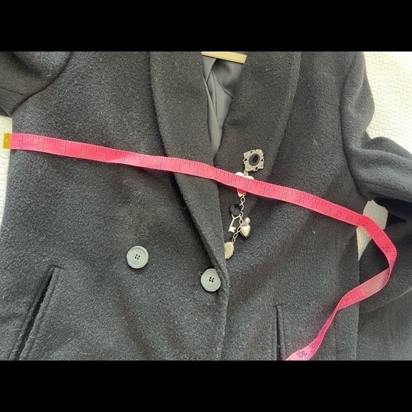 Harve Bernard Black Coat Size 10 - Picture 13 of 16